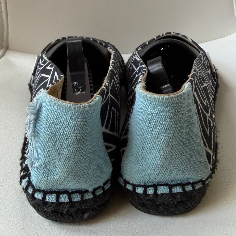 Kenzo logo print canvas espadrilles‎ slip-on shoes